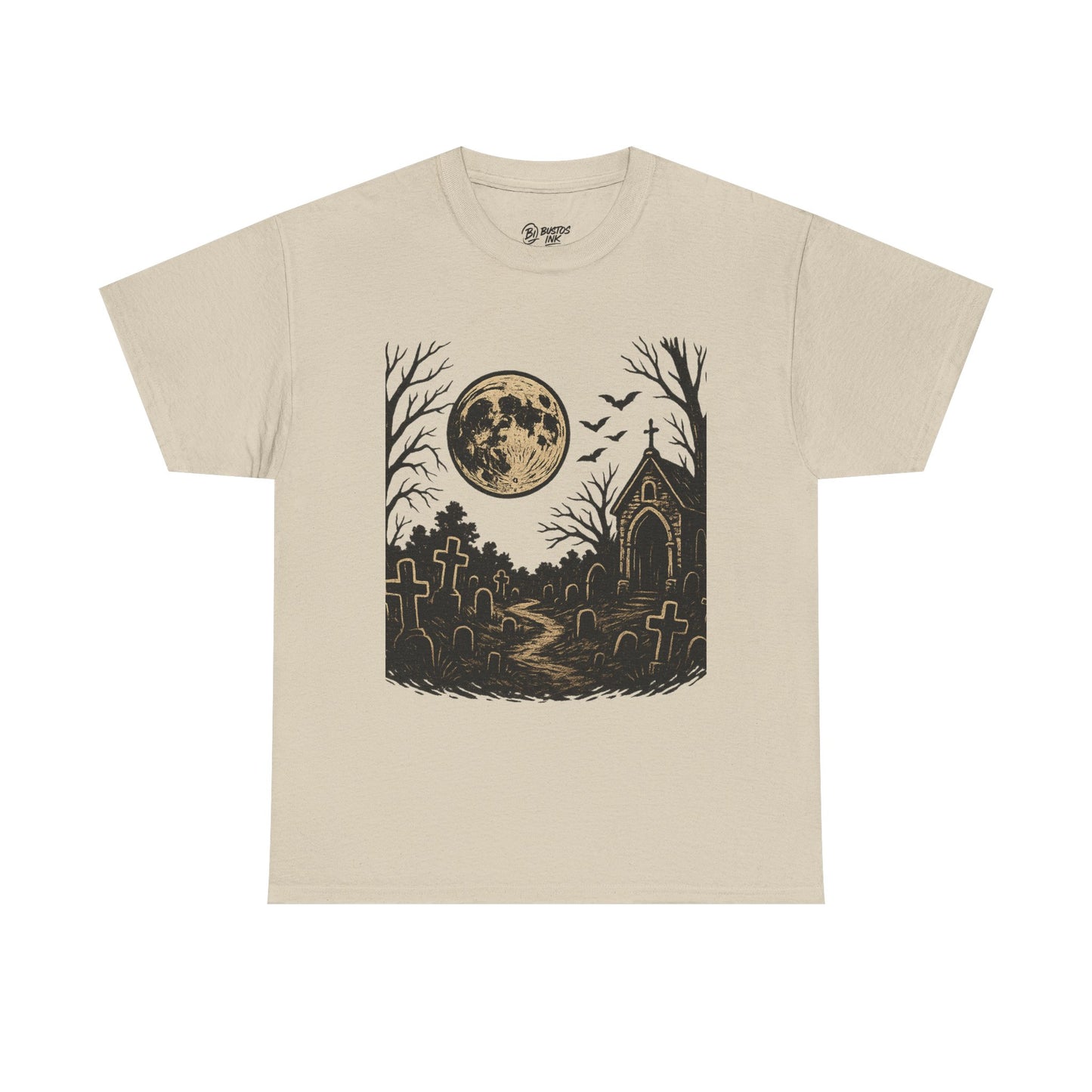 Spooky Moonlight Unisex Tee - Halloween Apparel, Graphic T-Shirt, Gothic Style, Fall Wardrobe, Casual Outfit