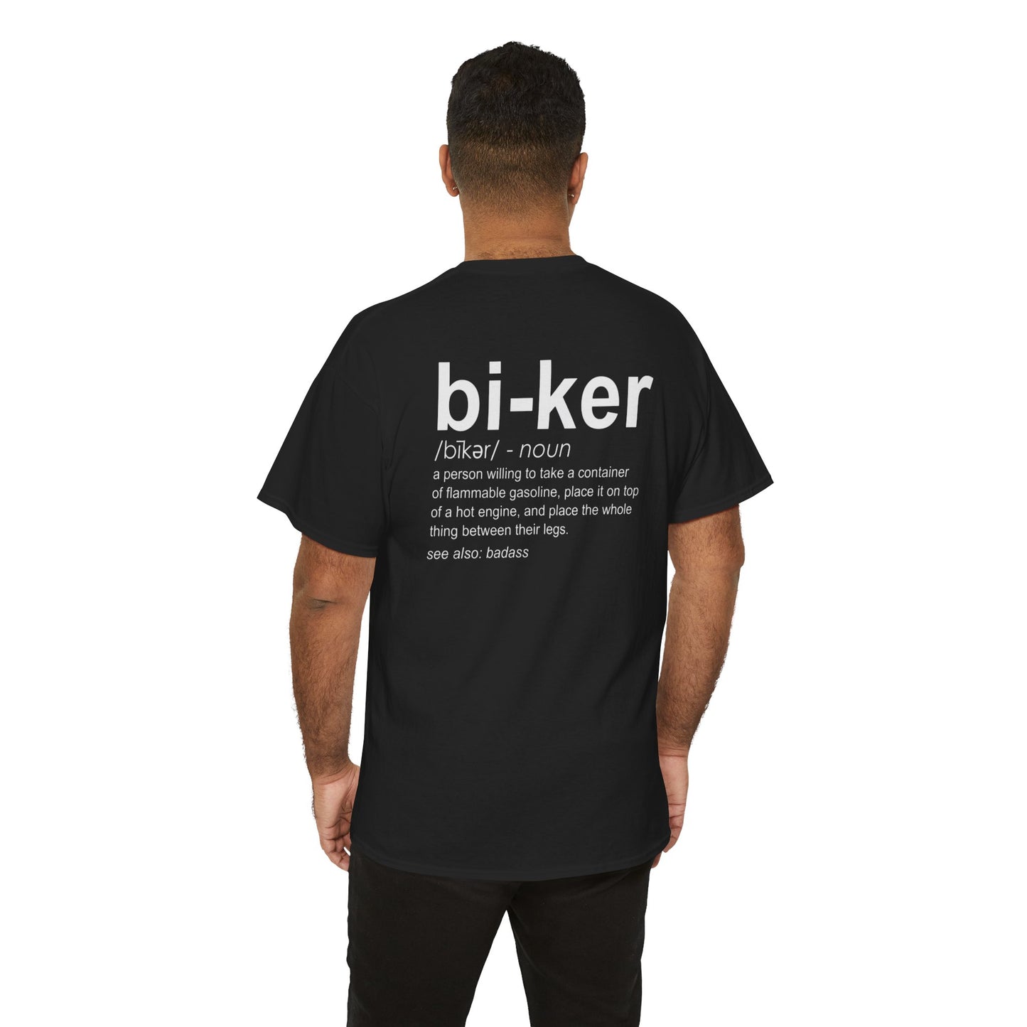 Biker Definition Short Sleeve Tee, Unisex Heavy Cotton T-Shirt
