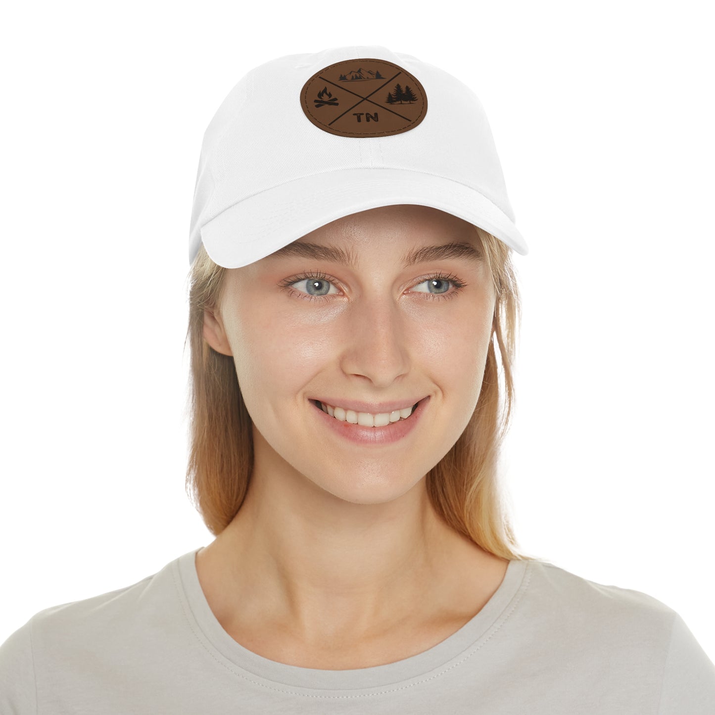 Hat with Leather Tennessee Outdoors Patch