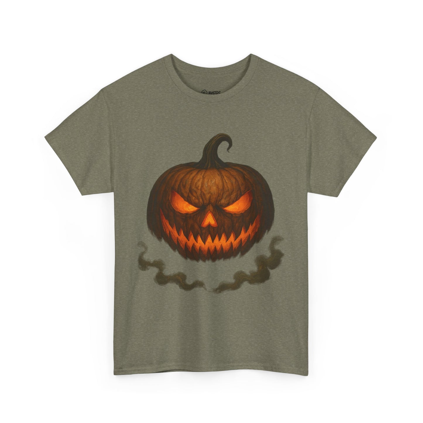 Spooky Pumpkin Halloween T-Shirt, Unisex Heavy Cotton Tee for Fall, Halloween Costume, Trick or Treat, Seasonal Fashion, Gift Idea