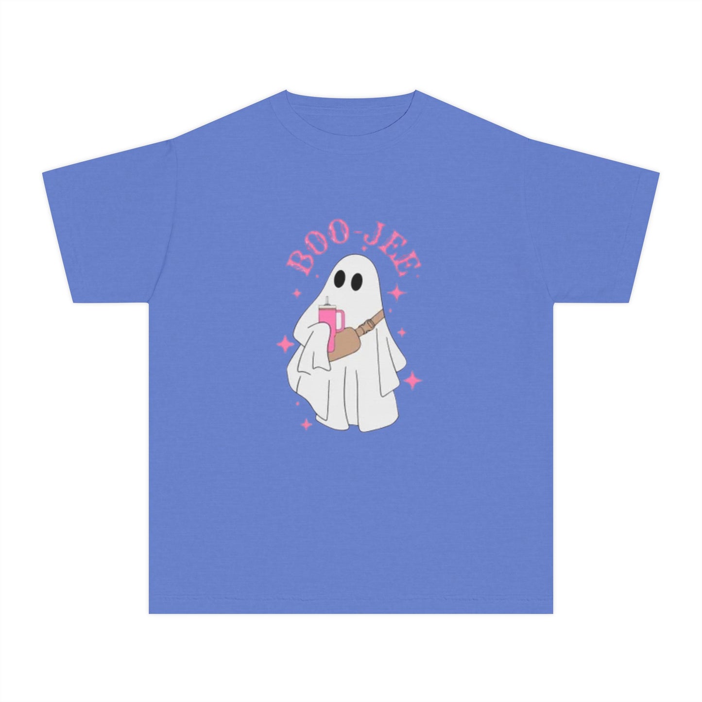 Boo Jee Ghost Youth Midweight Tee-Halloween Shirt