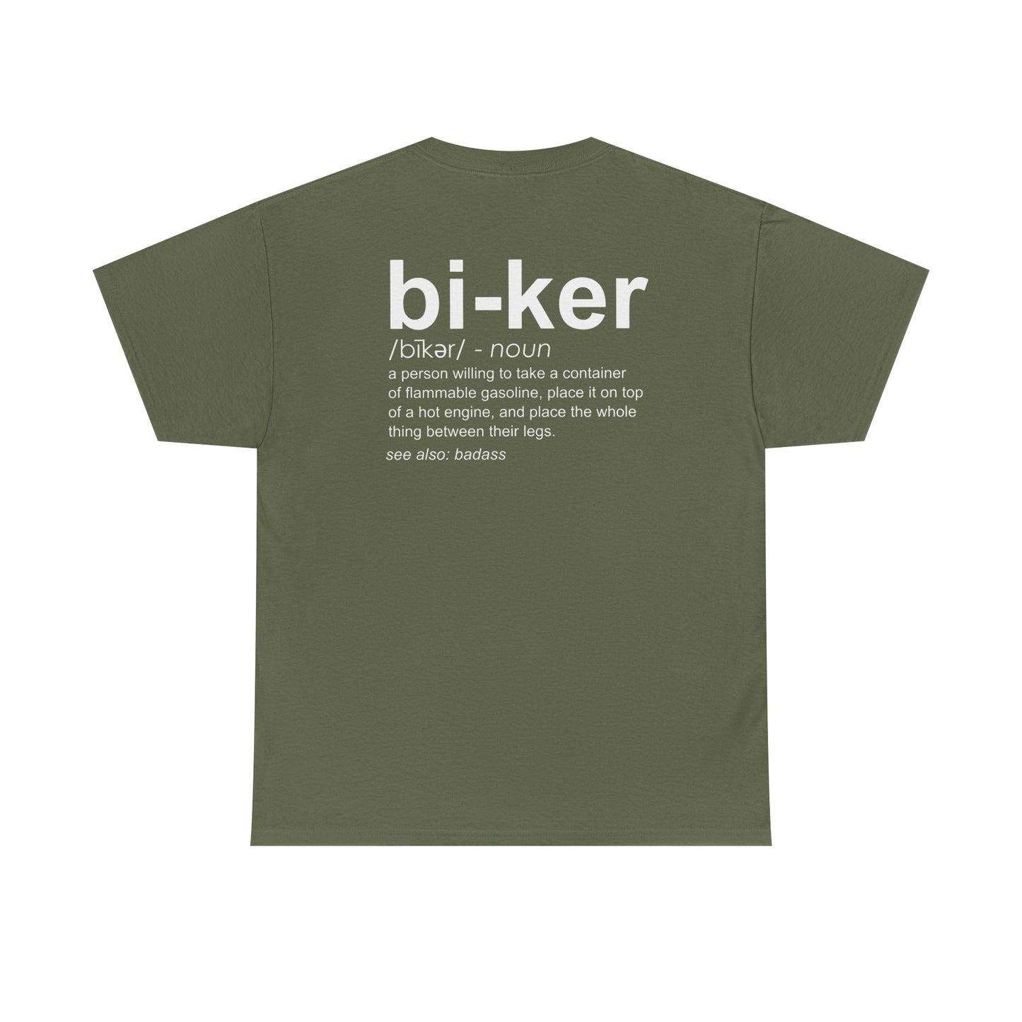 Biker Definition Short Sleeve Tee, Unisex Heavy Cotton T-Shirt