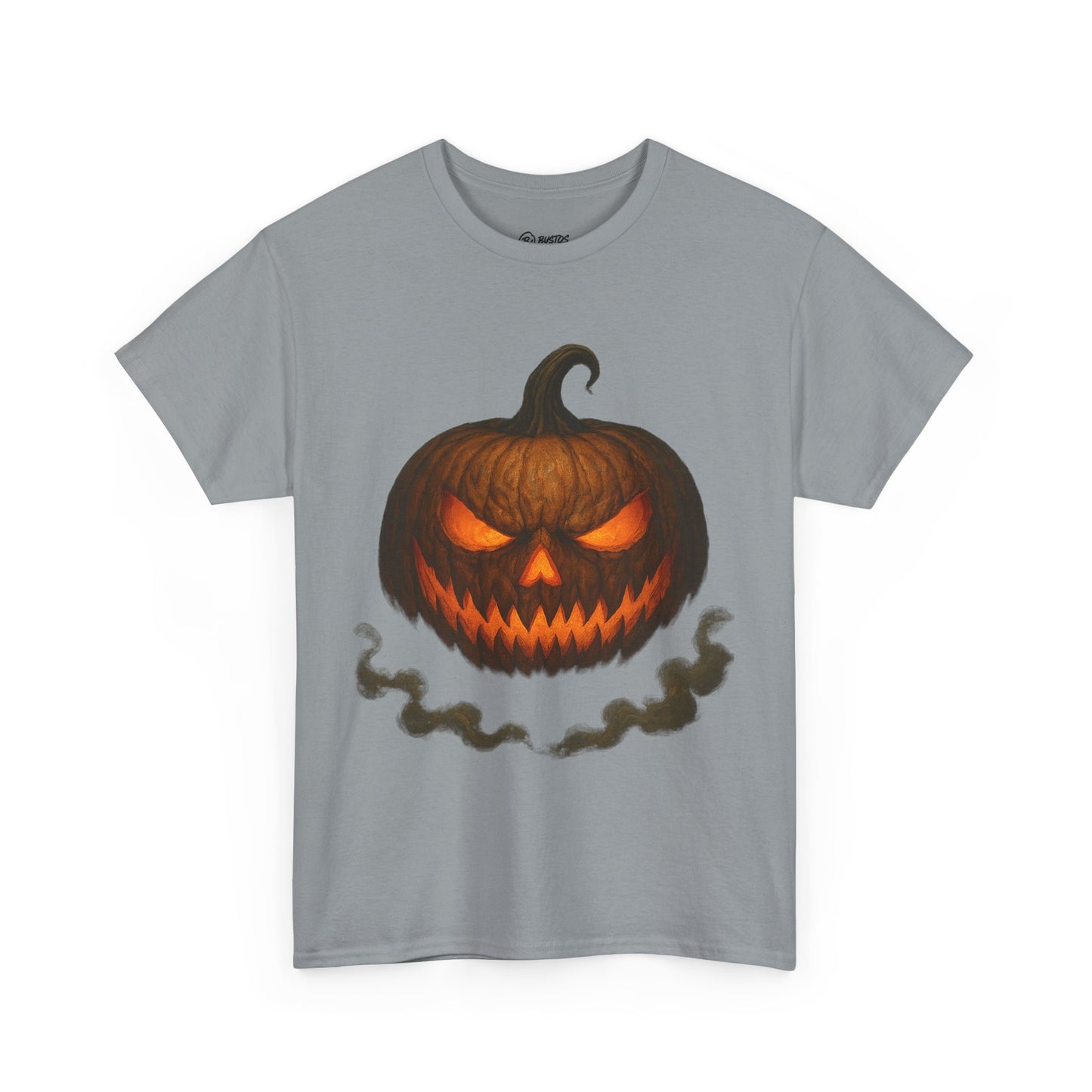 Spooky Pumpkin Halloween T-Shirt, Unisex Heavy Cotton Tee for Fall, Halloween Costume, Trick or Treat, Seasonal Fashion, Gift Idea
