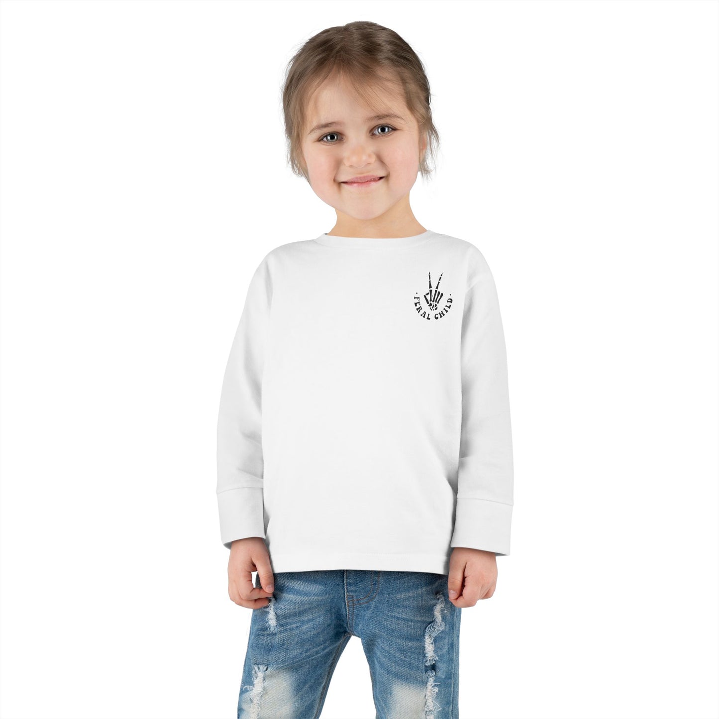 Somebody's Feral Child Toddler Long Sleeve Tee