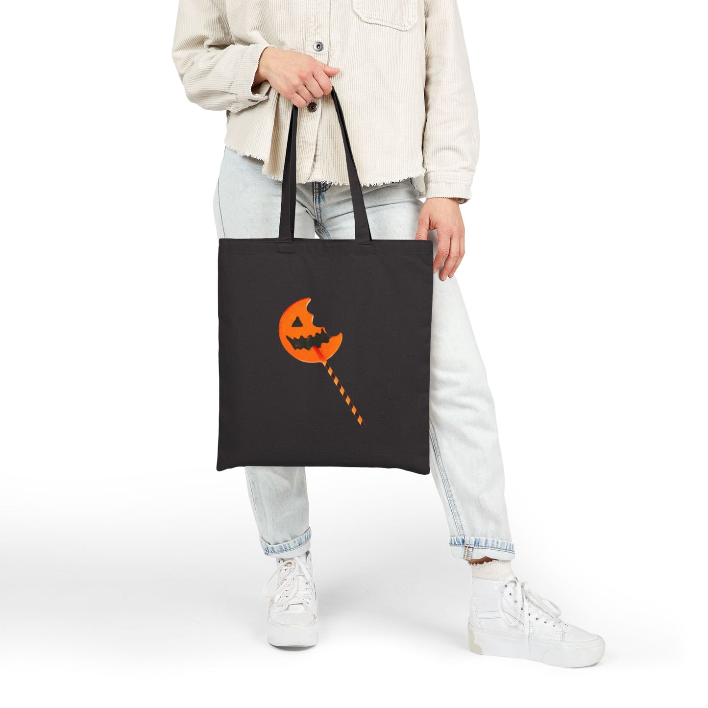 Halloween Candy Lover Tote Bag, Trick or Treat Tote, Fun Halloween Gift, Seasonal Tote