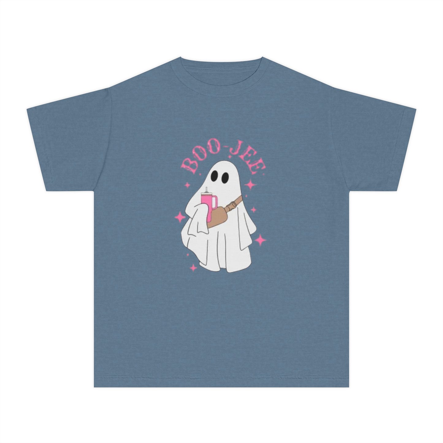 Boo Jee Ghost Youth Midweight Tee-Halloween Shirt