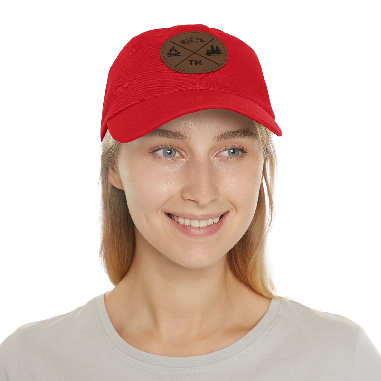 Hat with Leather Tennessee Outdoors Patch