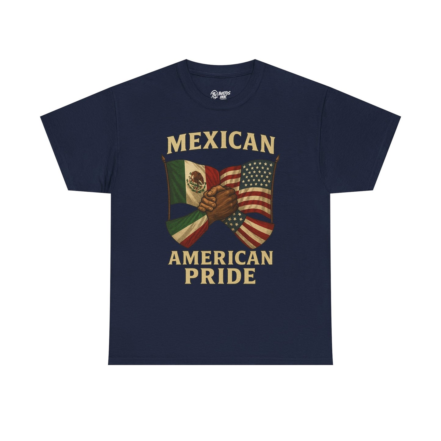 Mexican American Pride Tee, Unisex Cotton T-Shirt for Cultural Celebrations, Independence Day, Heritage Month, Gift for Patriotic Friends