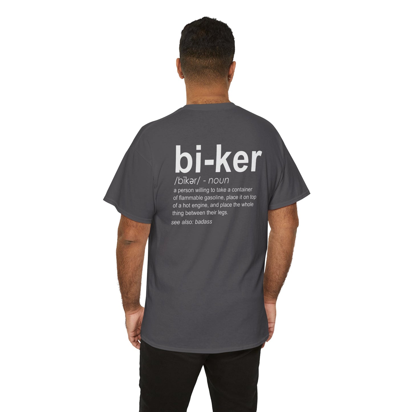 Biker Definition Short Sleeve Tee, Unisex Heavy Cotton T-Shirt