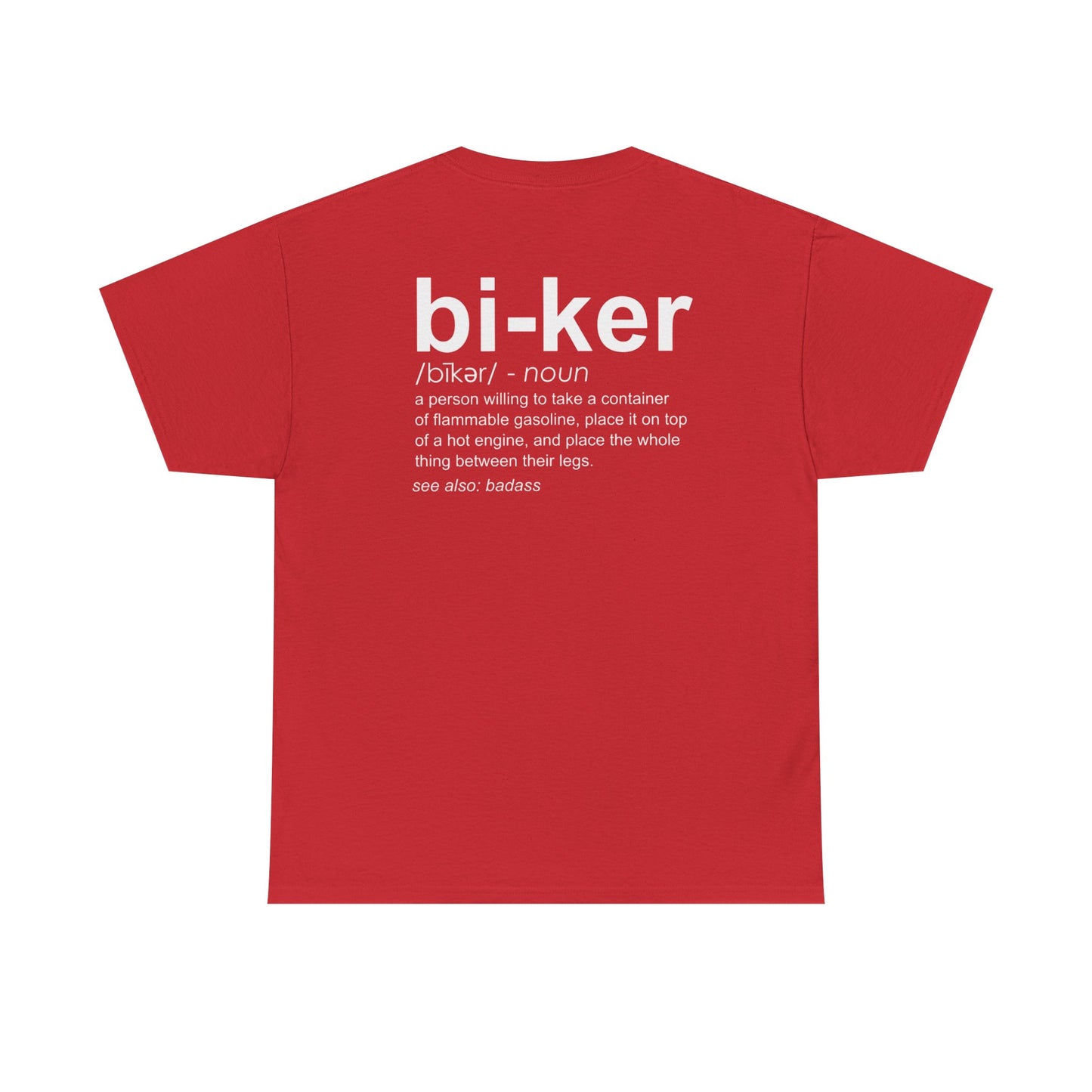 Biker Definition Short Sleeve Tee, Unisex Heavy Cotton T-Shirt