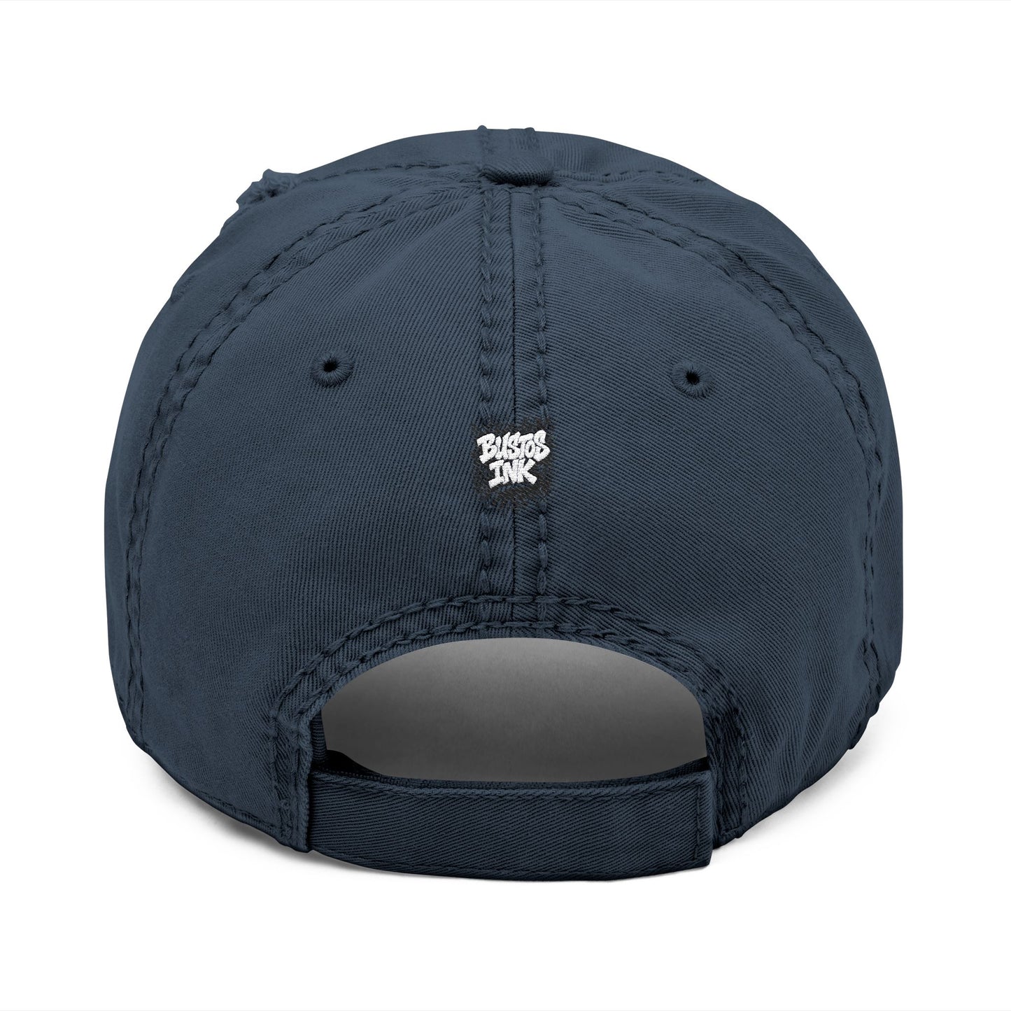 Embroidered Distressed Hat - Hey Boo Cute Ghost Halloween Hat