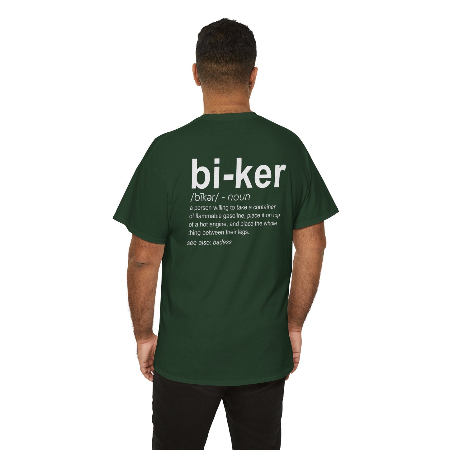 Biker Definition Short Sleeve Tee, Unisex Heavy Cotton T-Shirt