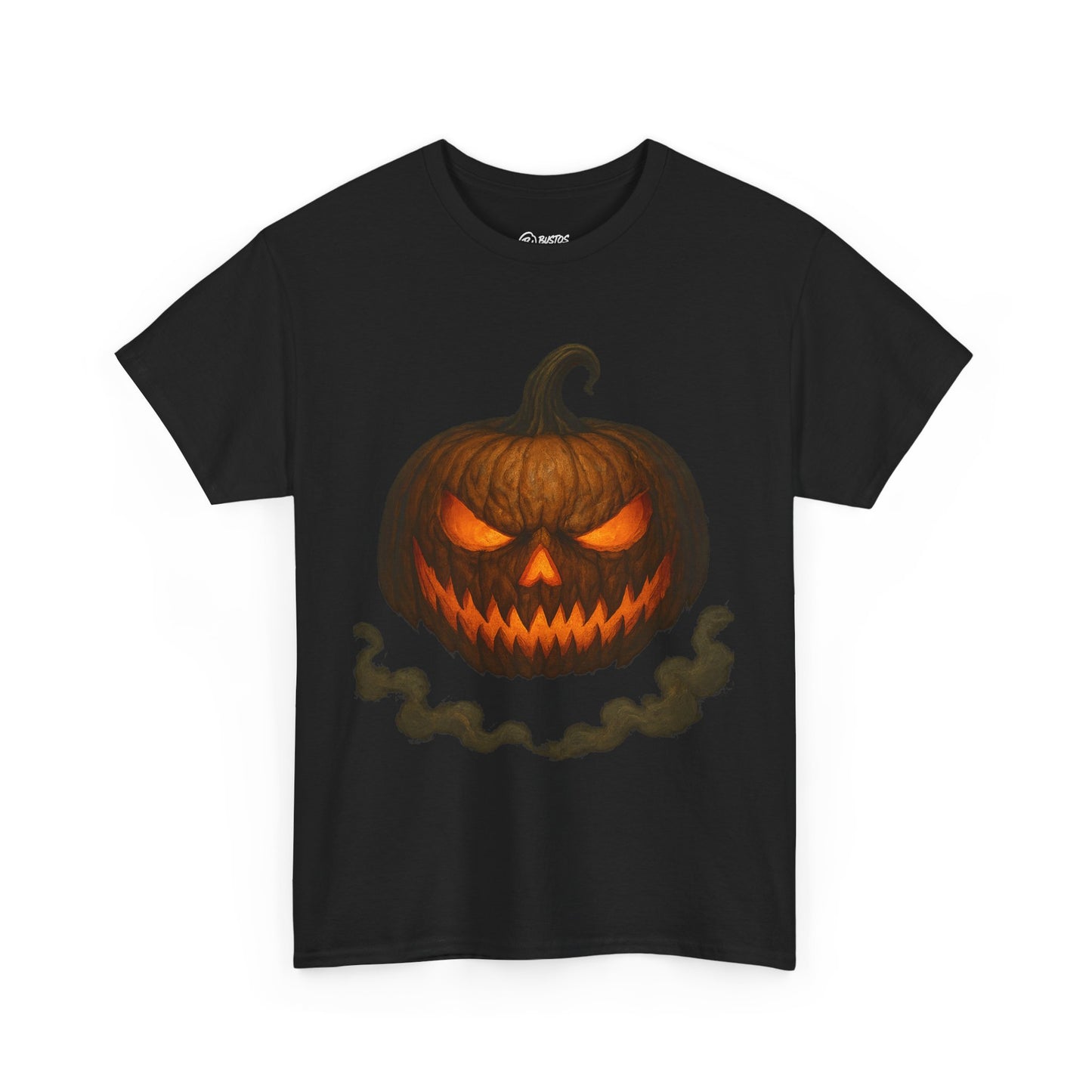 Spooky Pumpkin Halloween T-Shirt, Unisex Heavy Cotton Tee for Fall, Halloween Costume, Trick or Treat, Seasonal Fashion, Gift Idea