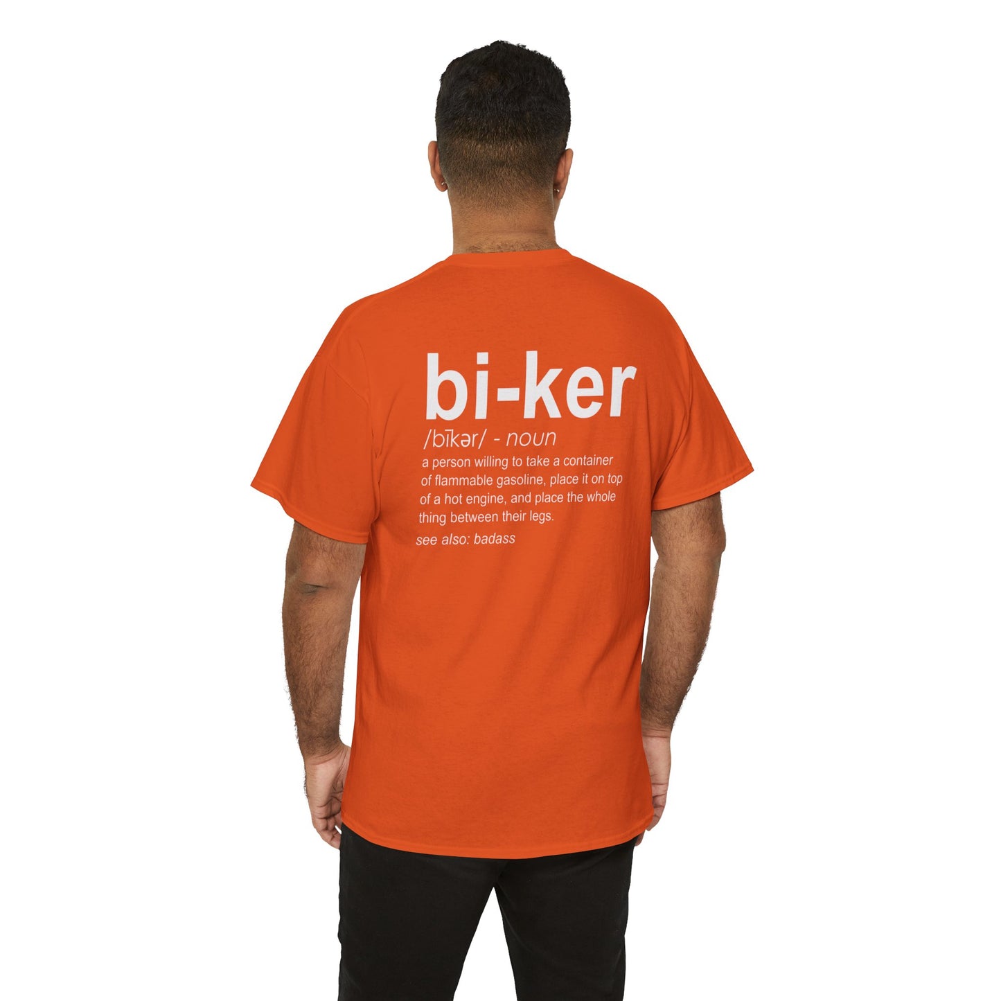 Biker Definition Short Sleeve Tee, Unisex Heavy Cotton T-Shirt