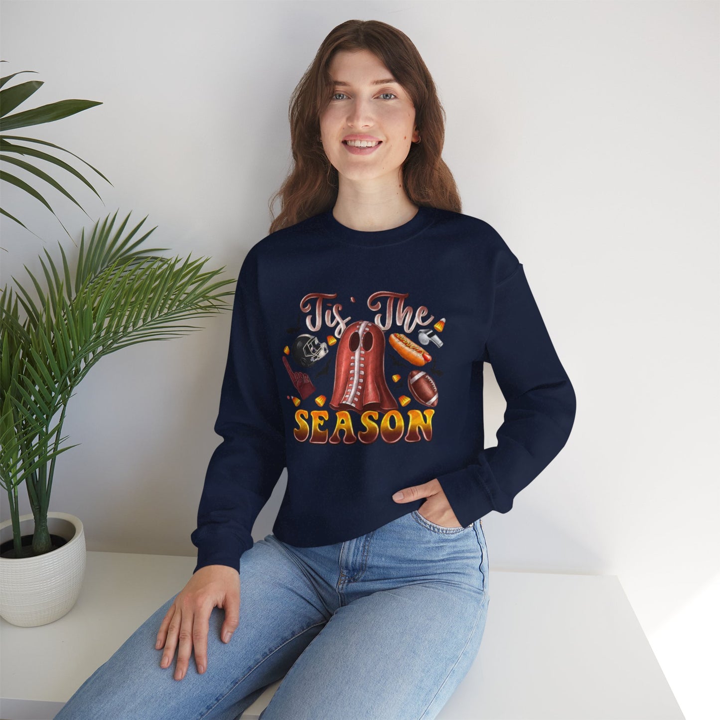 Tis The Season Womens Fall Festive Unisex Crewneck Sweatshirt