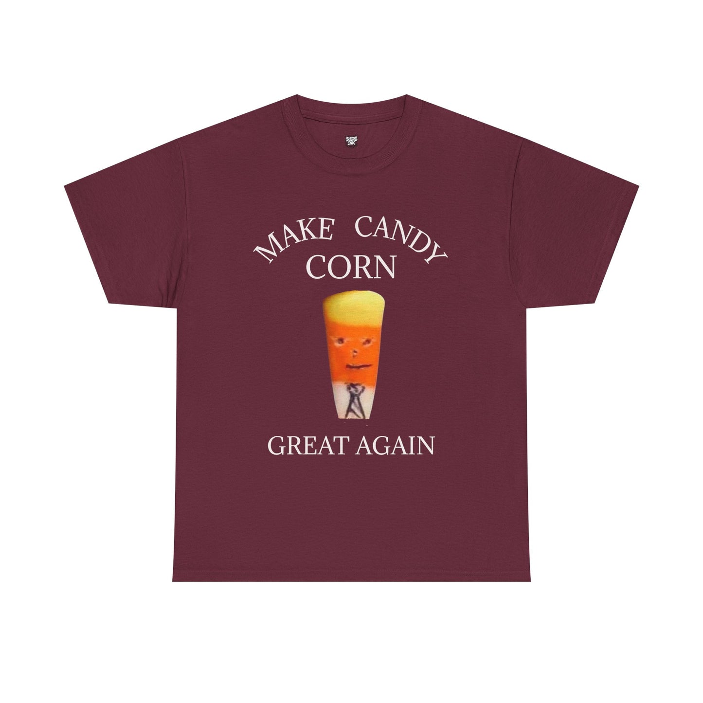 Halloween Tee, Funny Candy Corn Unisex Heavy Cotton T-Shirt