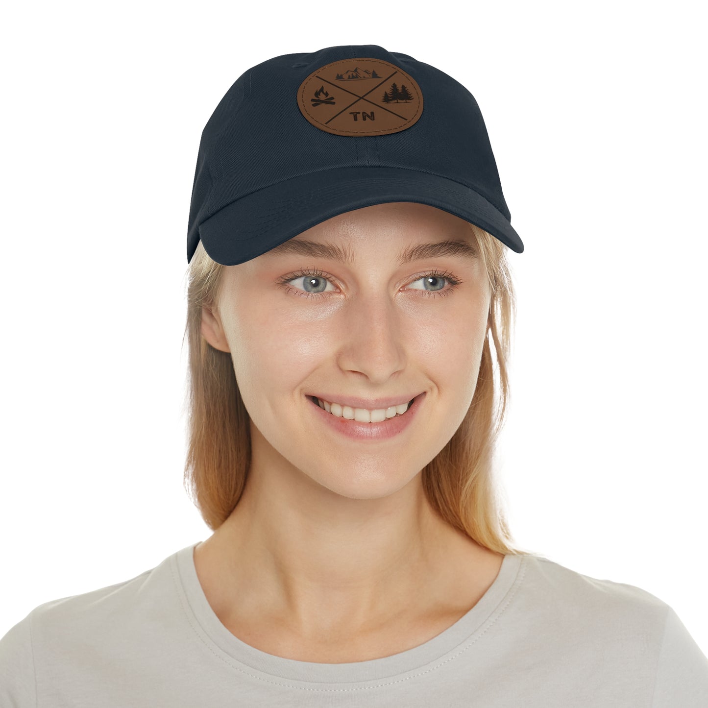 Hat with Leather Tennessee Outdoors Patch