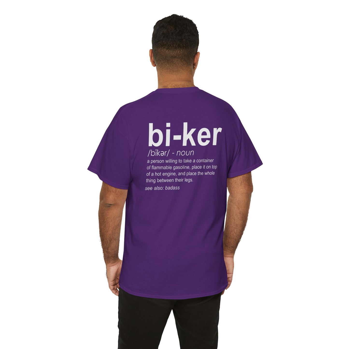 Biker Definition Short Sleeve Tee, Unisex Heavy Cotton T-Shirt