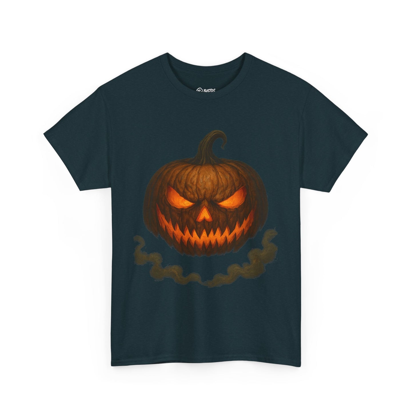 Spooky Pumpkin Halloween T-Shirt, Unisex Heavy Cotton Tee for Fall, Halloween Costume, Trick or Treat, Seasonal Fashion, Gift Idea