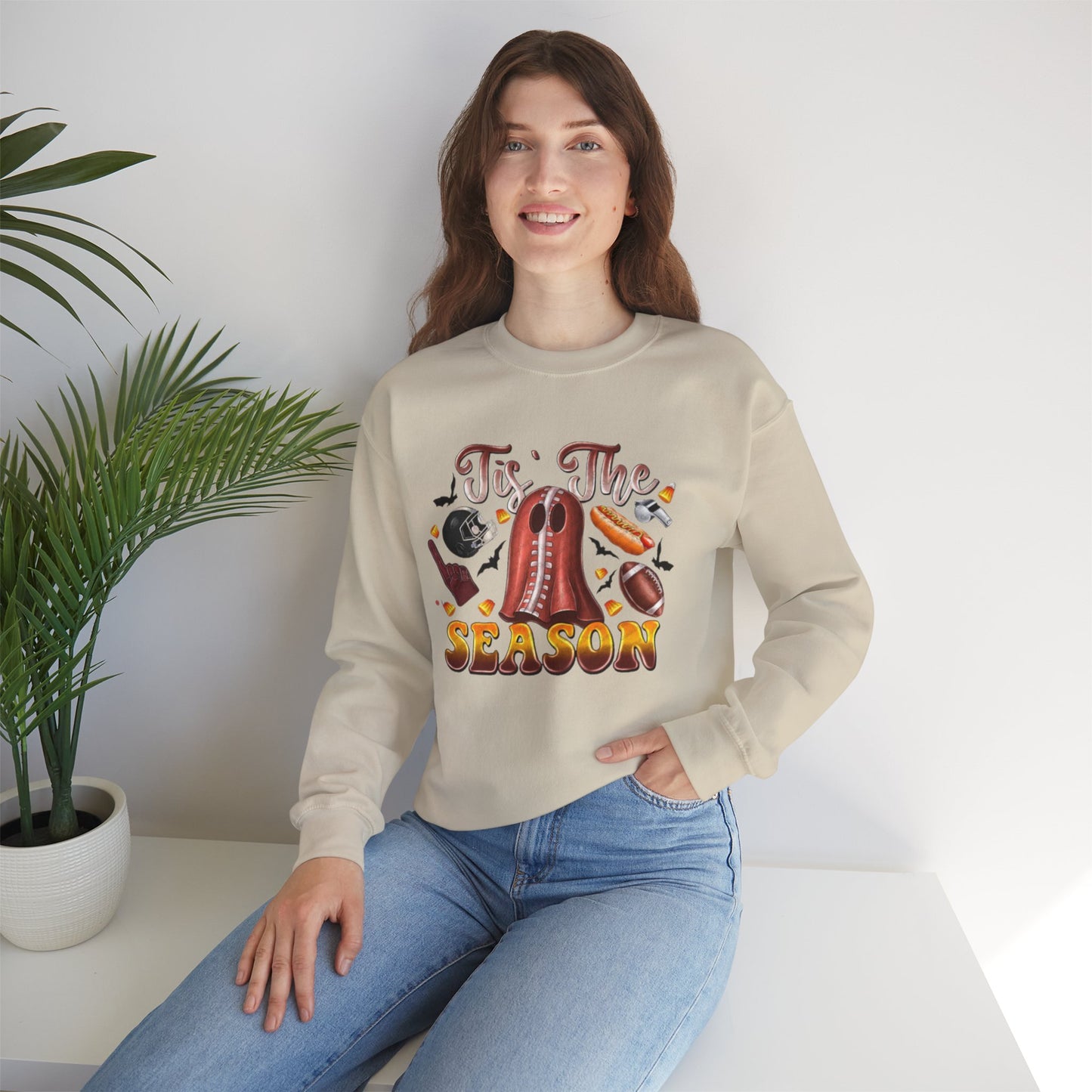 Tis The Season Womens Fall Festive Unisex Crewneck Sweatshirt