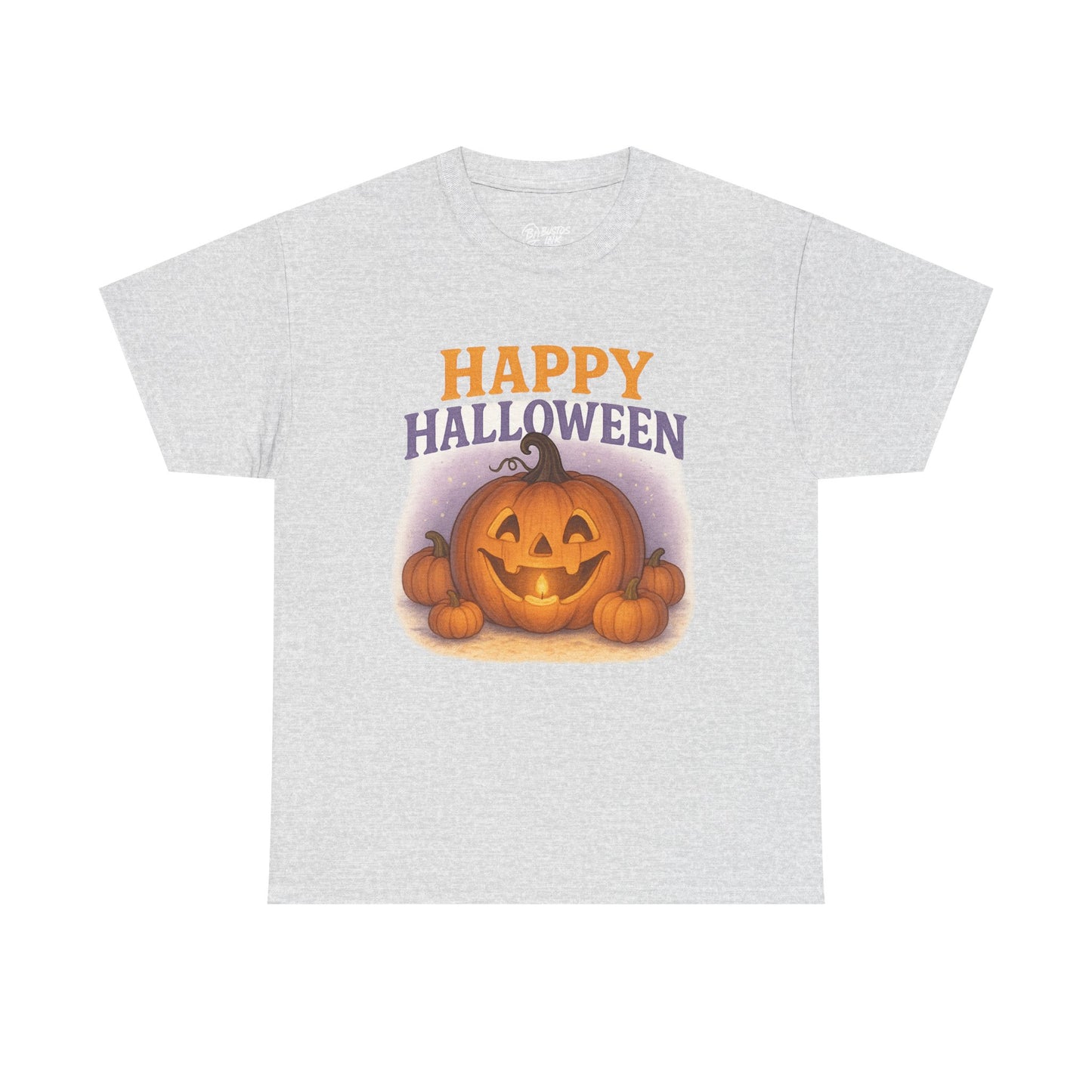 Halloween Pumpkin Unisex Cotton Tee, Fall Apparel, Costume Party Shirt, Spooky Season T-Shirt, Halloween Gift Idea