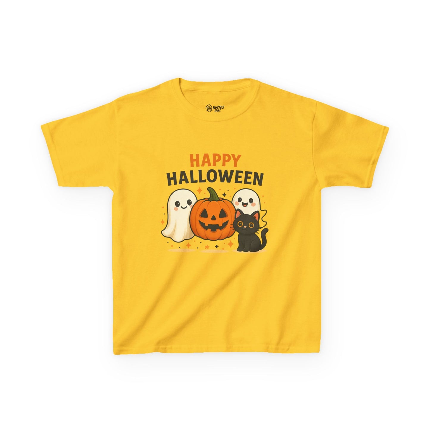 Kids Halloween Tee, Fun Halloween Shirt, Ghosts and Pumpkin Design, Spooky Kids T-Shirt, Fall Festival Apparel, Halloween Costume Tee