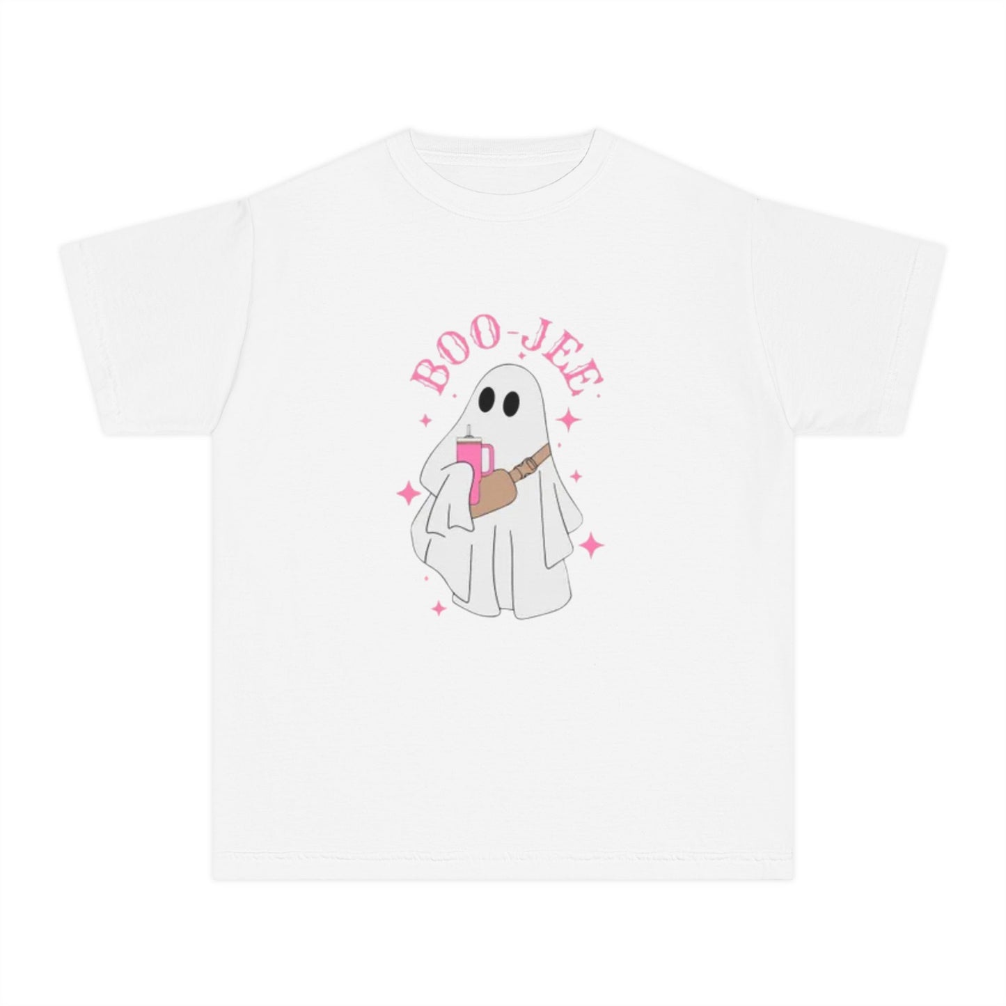 Boo Jee Ghost Youth Midweight Tee-Halloween Shirt