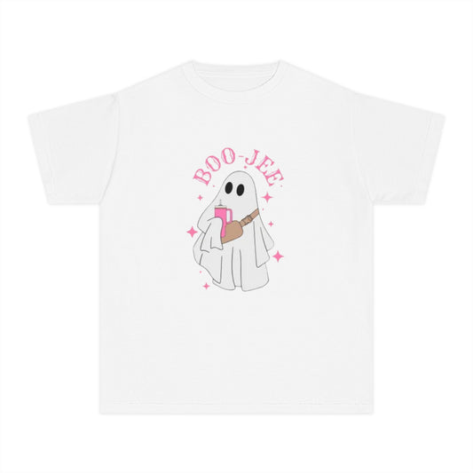 Boo Jee Ghost Youth Midweight Tee-Halloween Shirt