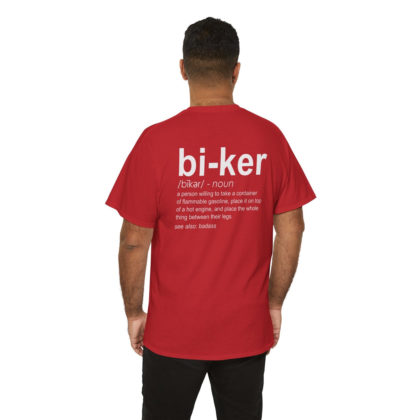 Biker Definition Short Sleeve Tee, Unisex Heavy Cotton T-Shirt