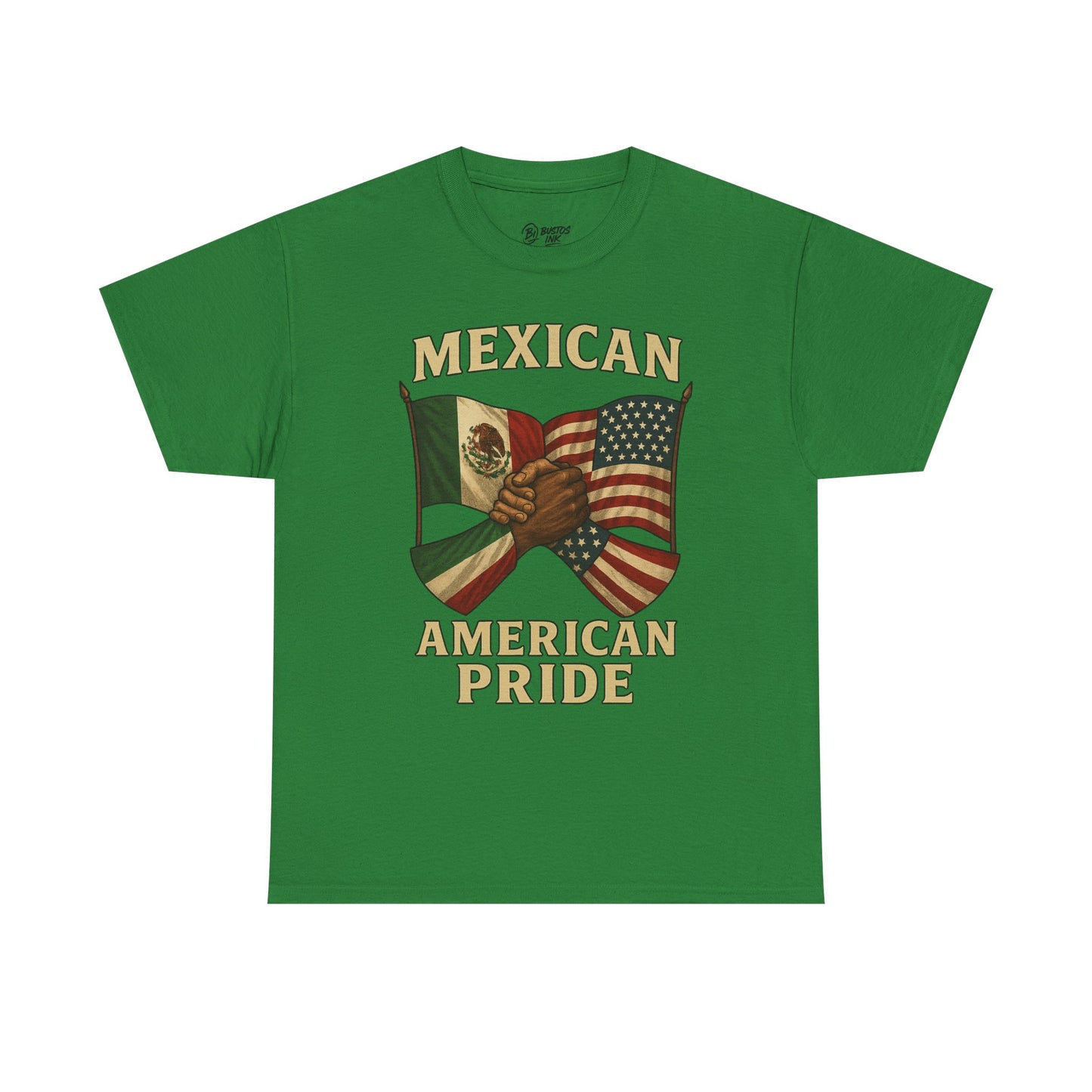 Mexican American Pride Tee, Unisex Cotton T-Shirt for Cultural Celebrations, Independence Day, Heritage Month, Gift for Patriotic Friends