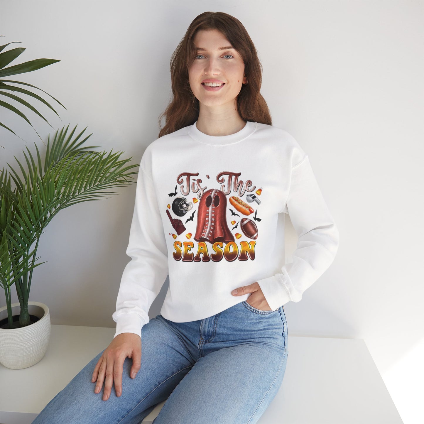 Tis The Season Womens Fall Festive Unisex Crewneck Sweatshirt