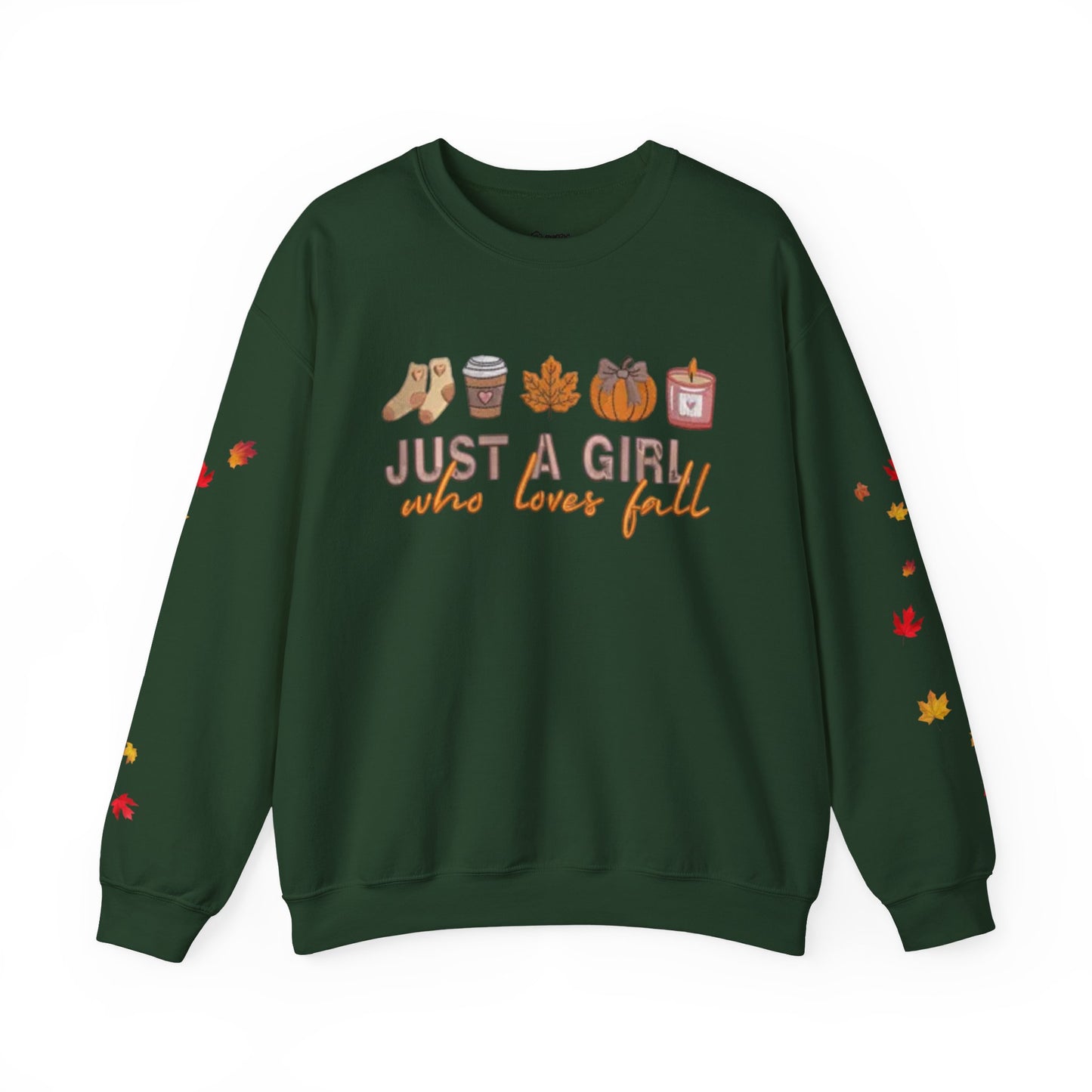 Cozy Fall Sweatshirt, Just a Girl Who Loves Fall, Comfy Crewneck Sweatshirt