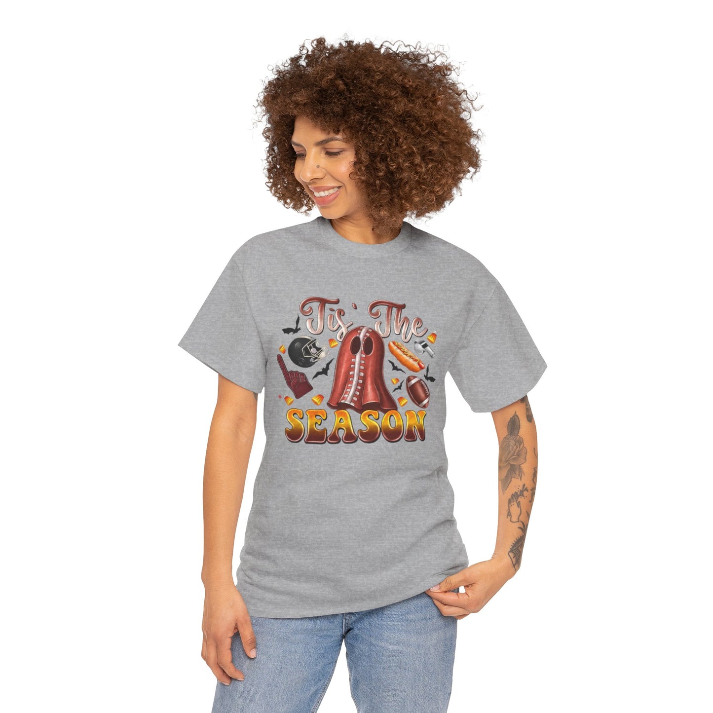 Tis The Season Womens Fall Festive Cotton Short Sleeve Tee