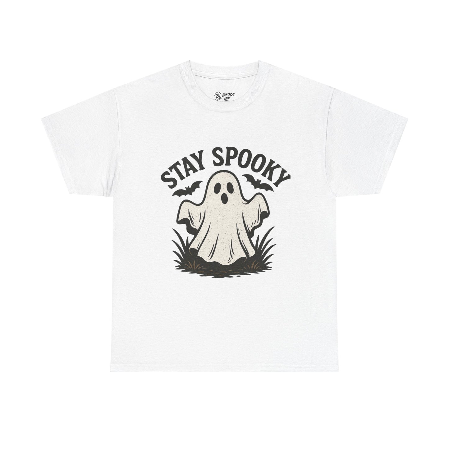 Spooky Ghost Tee - Perfect for Halloween, Unisex Cotton Shirt, Halloween Costume Top, Fall Apparel, Stay Spooky Tee