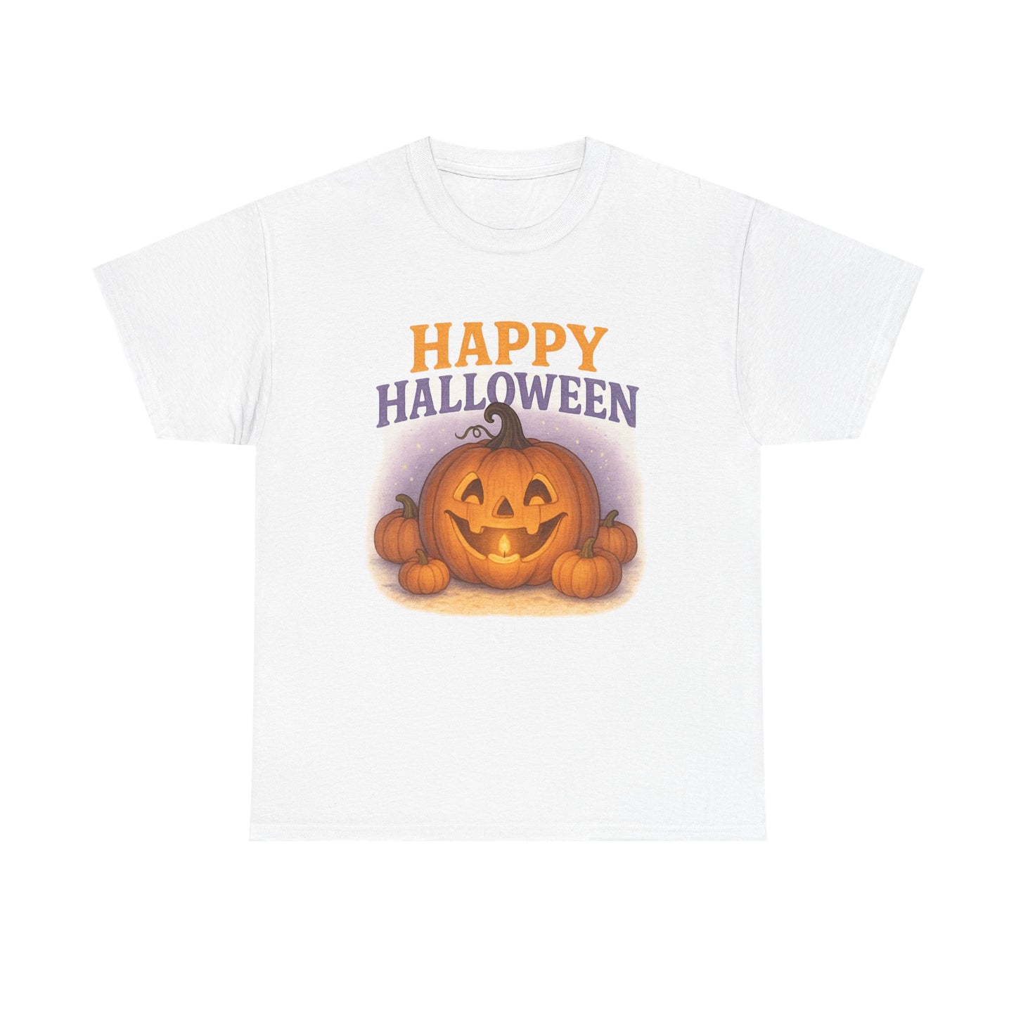 Halloween Pumpkin Unisex Cotton Tee, Fall Apparel, Costume Party Shirt, Spooky Season T-Shirt, Halloween Gift Idea