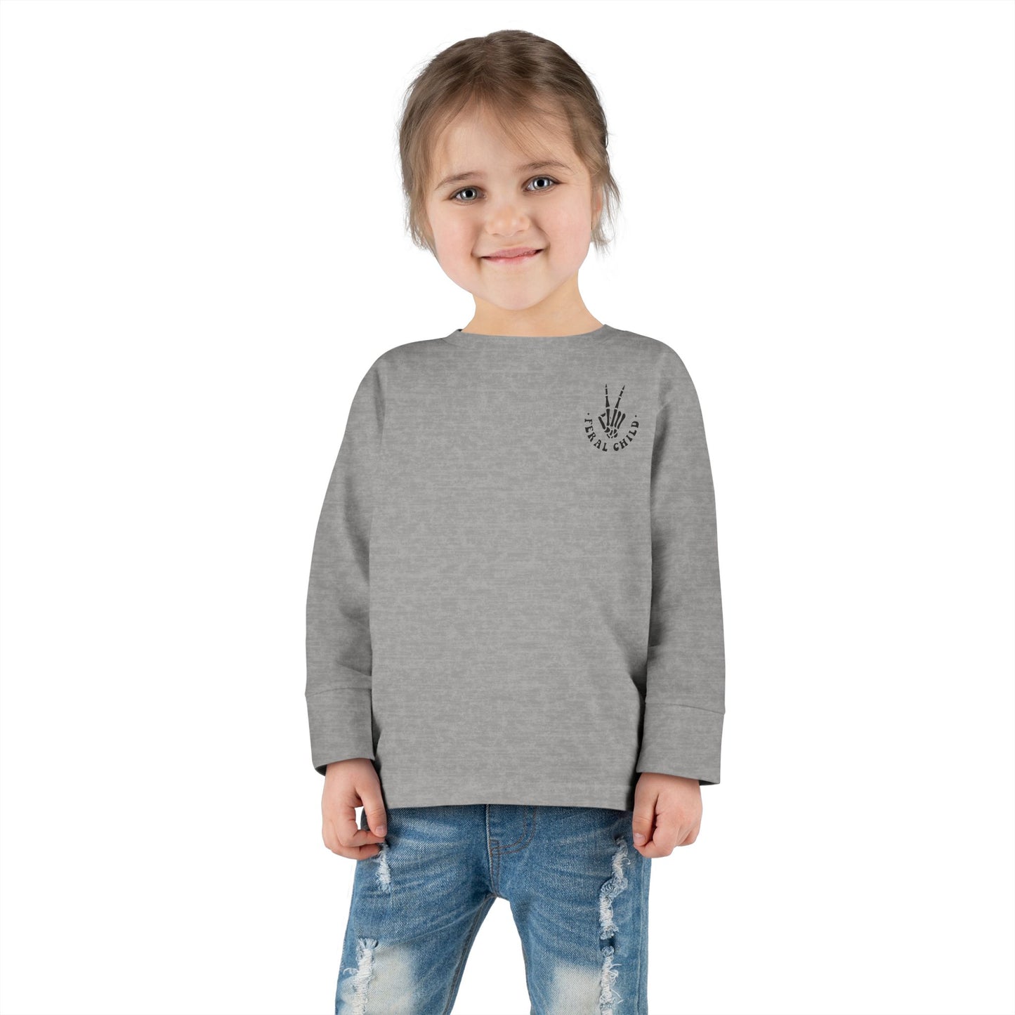 Somebody's Feral Child Toddler Long Sleeve Tee