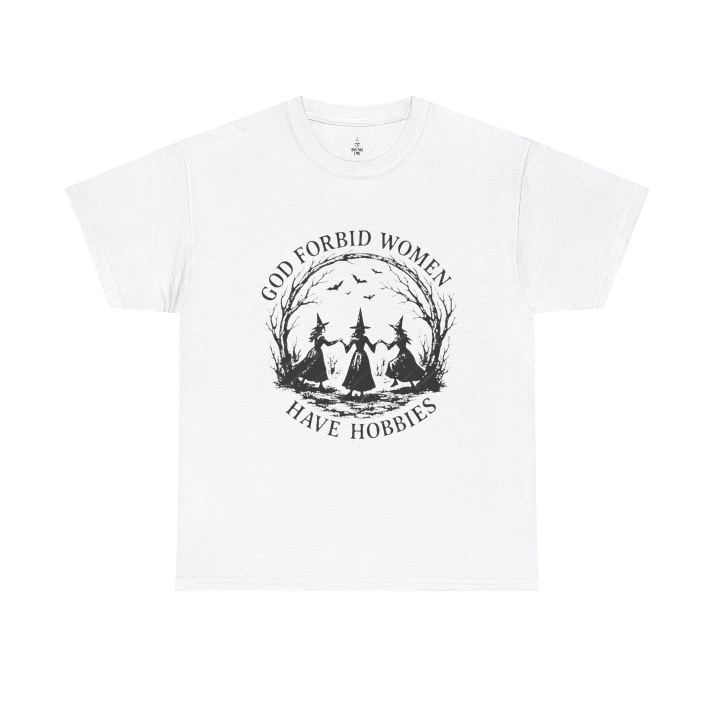 Unisex Heavy Cotton Tee-God Forbid Women Have Hobbies