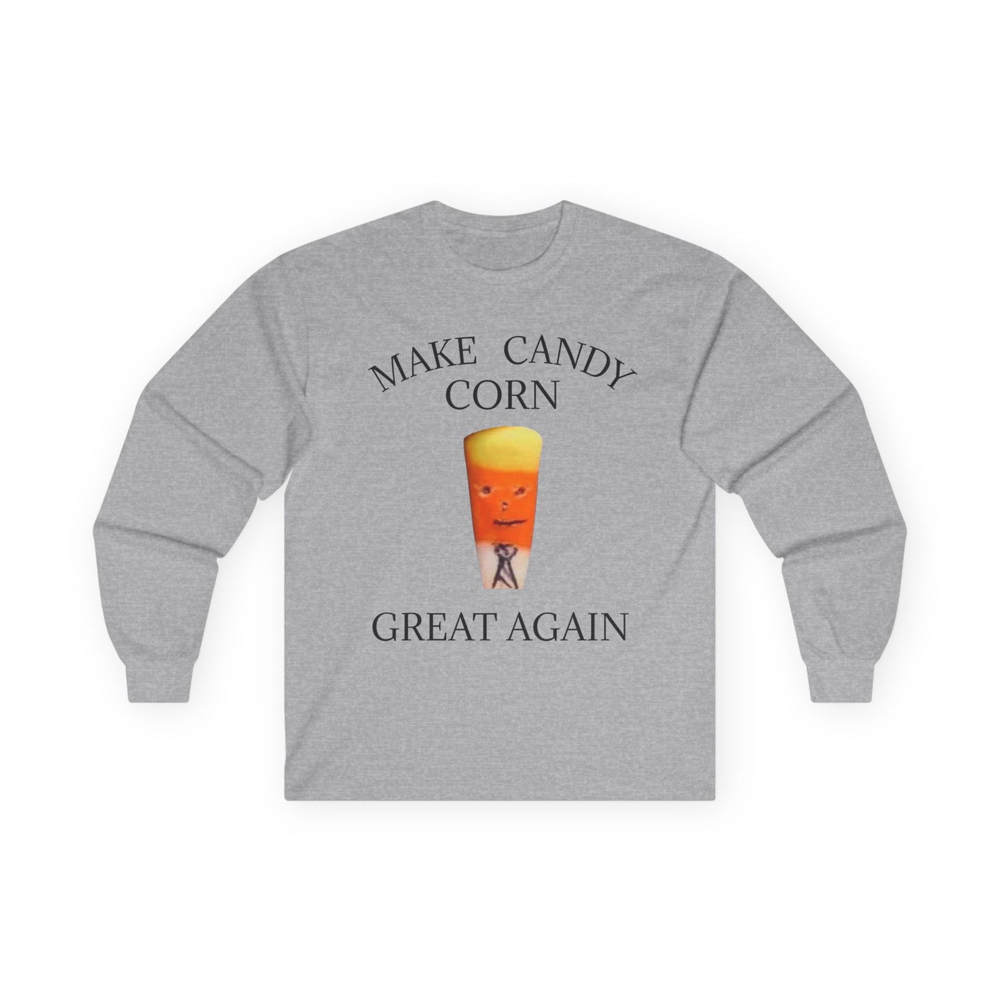 Funny Halloween Long Sleeve Tee - Make Candy Corn Great Again