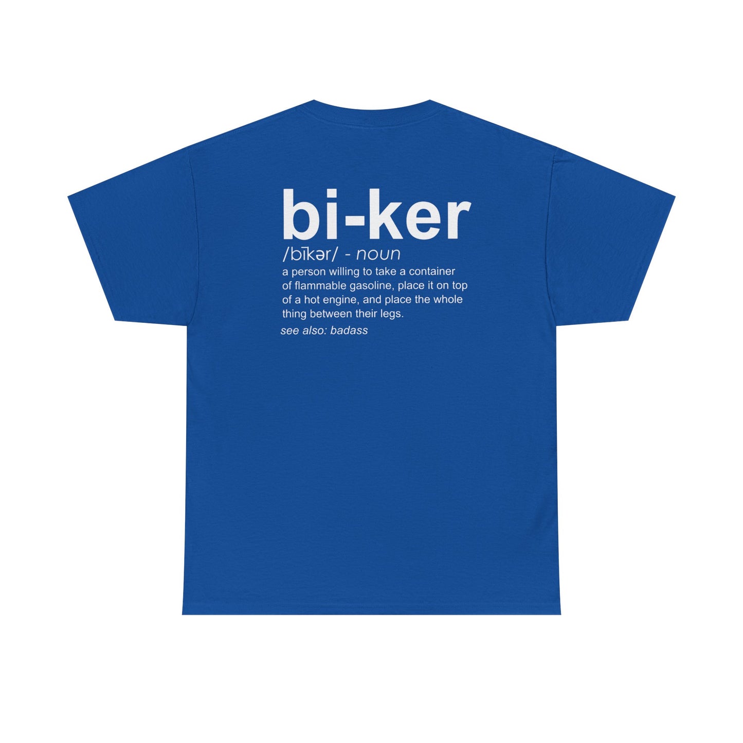 Biker Definition Short Sleeve Tee, Unisex Heavy Cotton T-Shirt