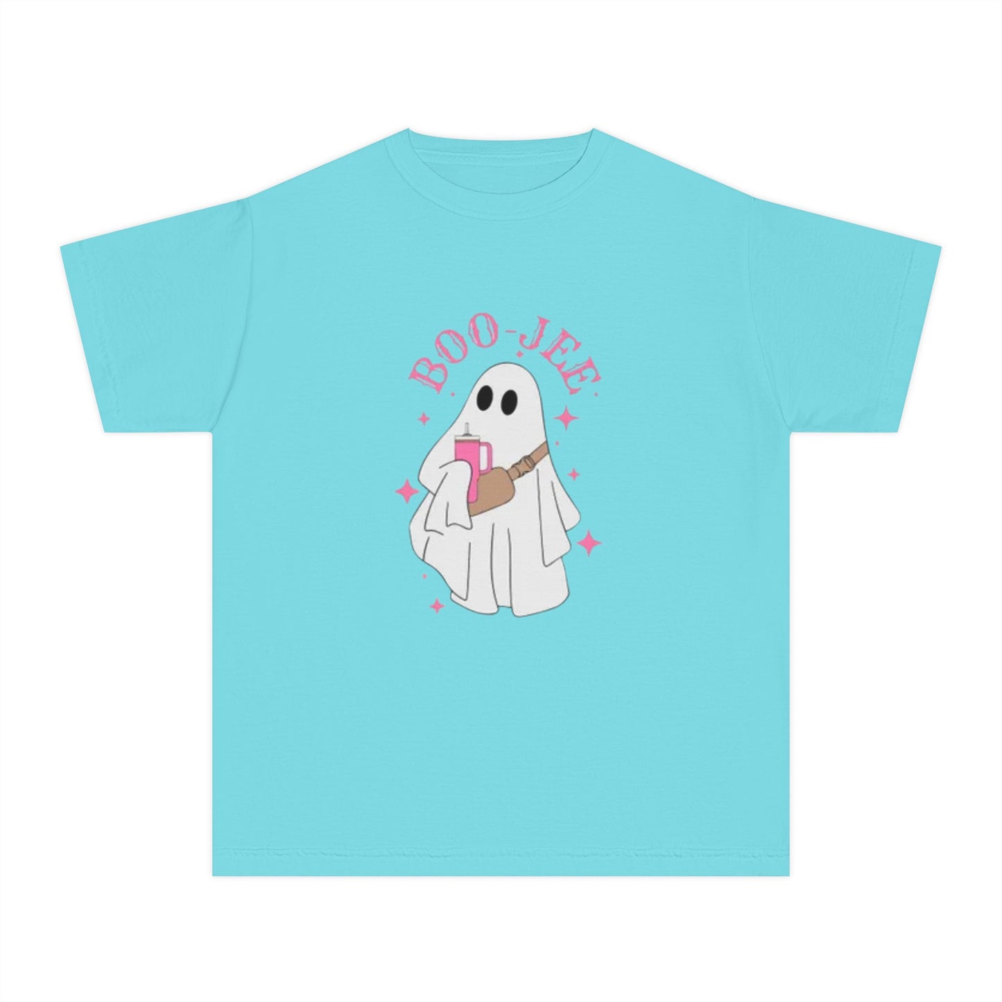Boo Jee Ghost Youth Midweight Tee-Halloween Shirt