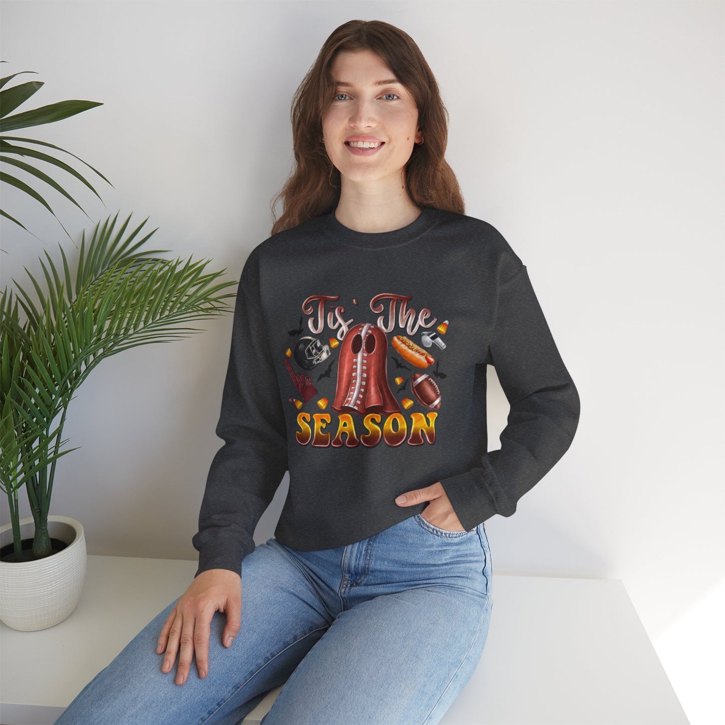 Tis The Season Womens Fall Festive Unisex Crewneck Sweatshirt