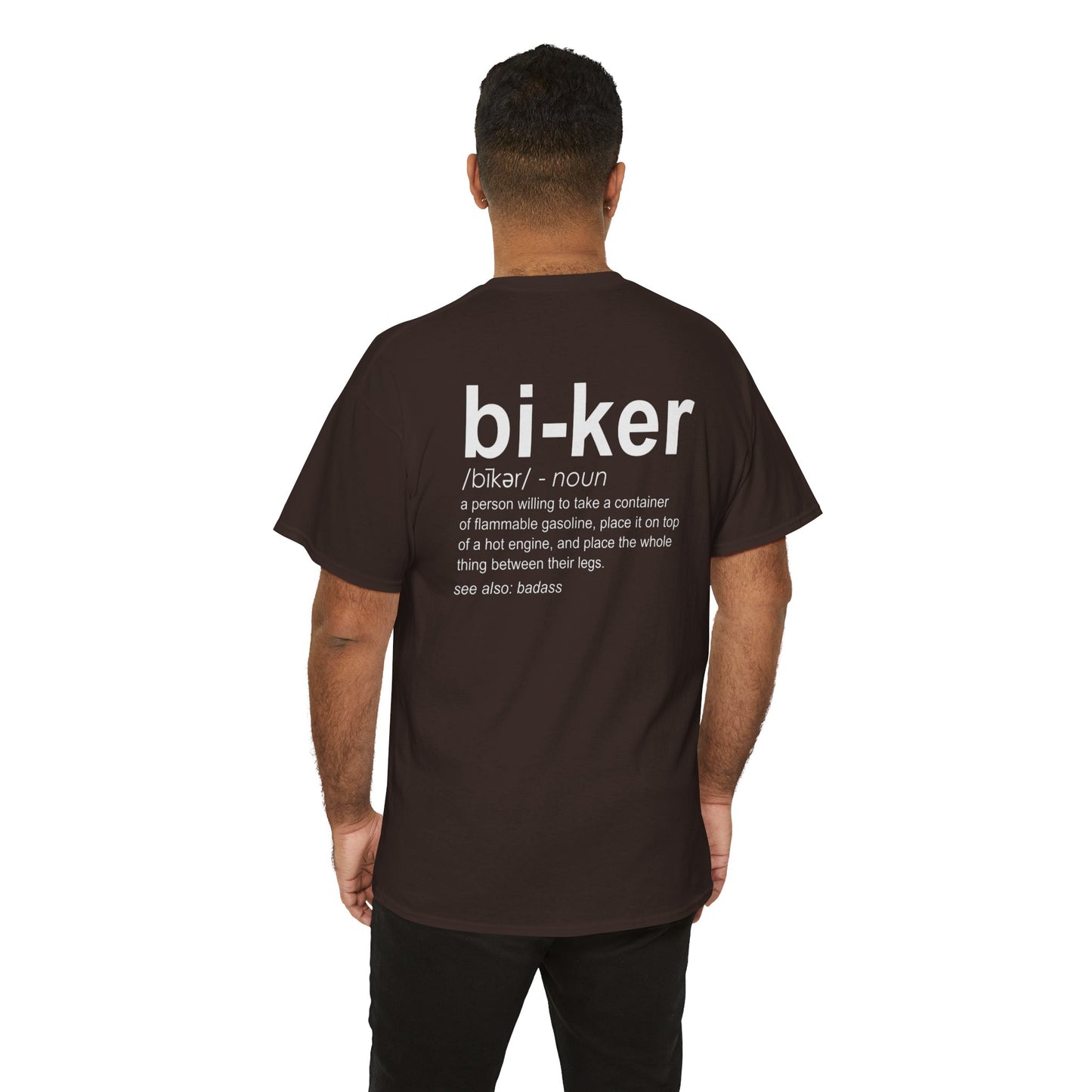 Biker Definition Short Sleeve Tee, Unisex Heavy Cotton T-Shirt