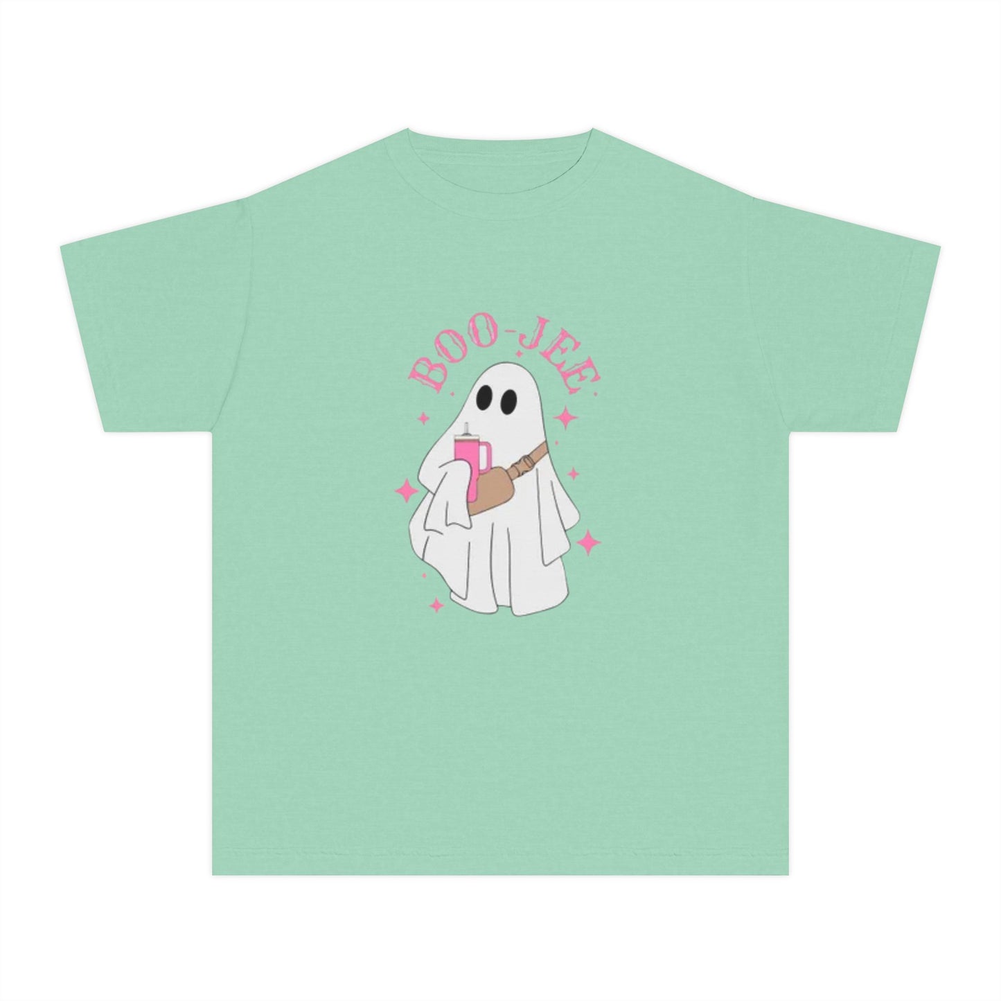 Boo Jee Ghost Youth Midweight Tee-Halloween Shirt