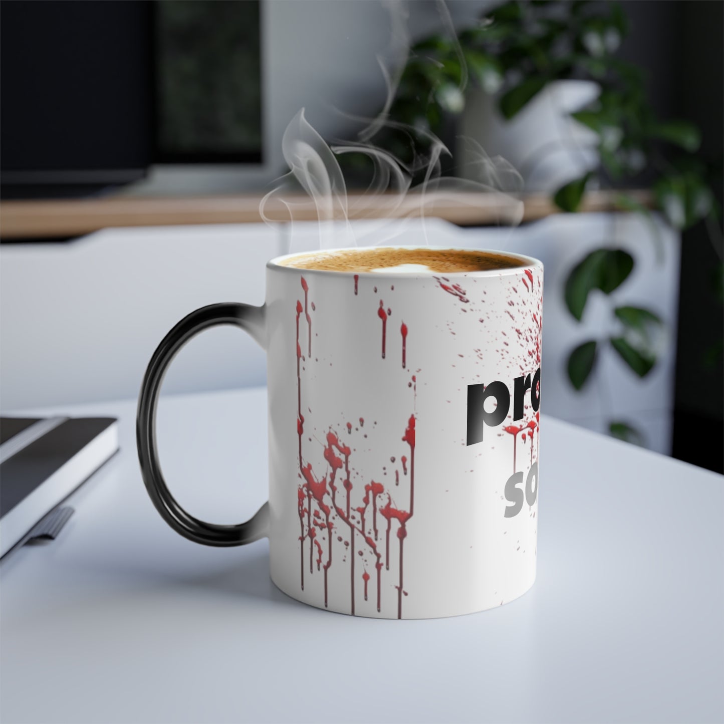 Morphing Blood Splatter Halloween Mug-Problem Solved