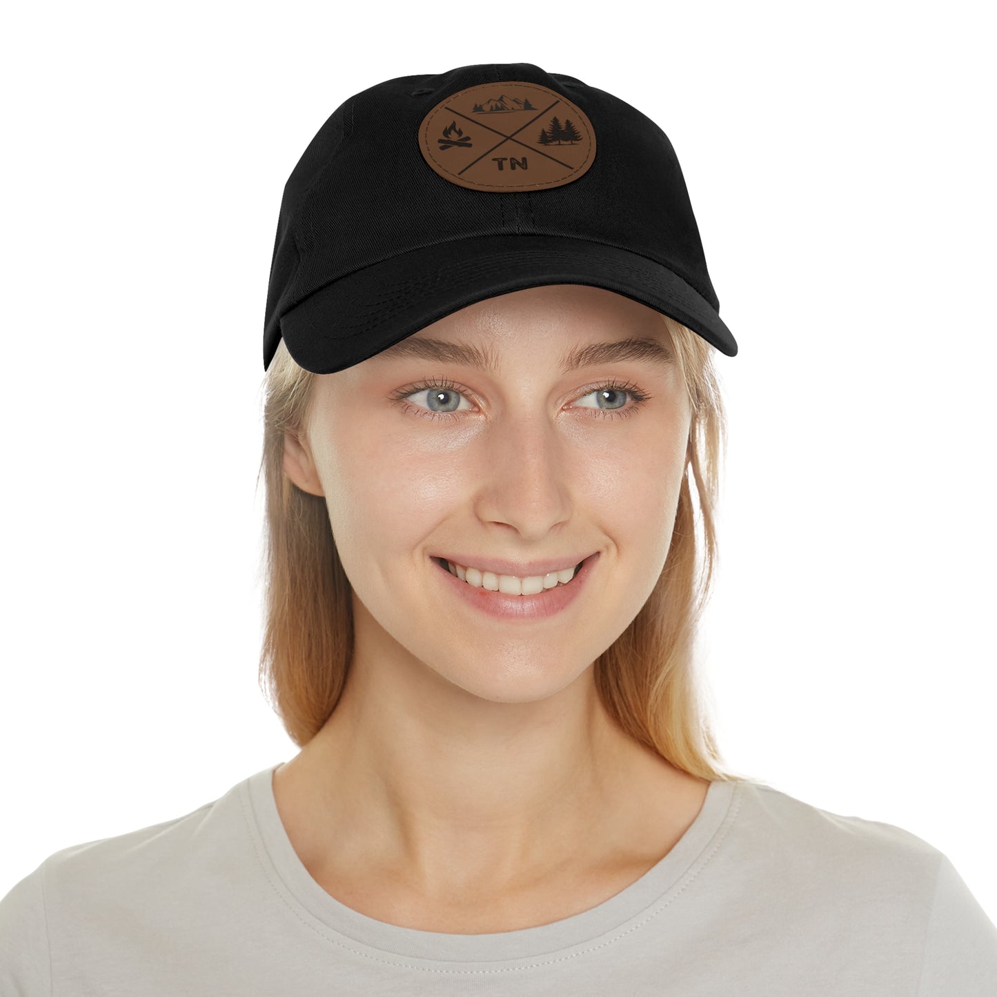 Hat with Leather Tennessee Outdoors Patch