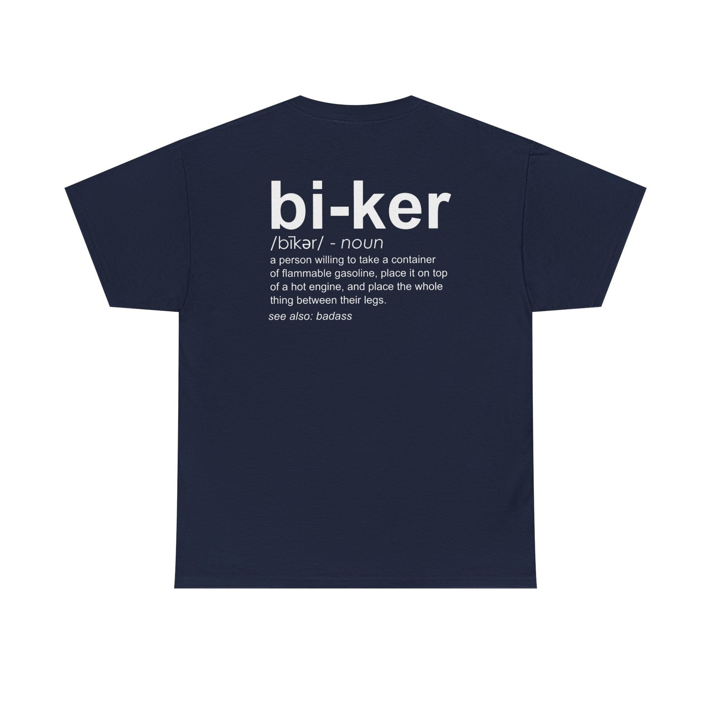 Biker Definition Short Sleeve Tee, Unisex Heavy Cotton T-Shirt