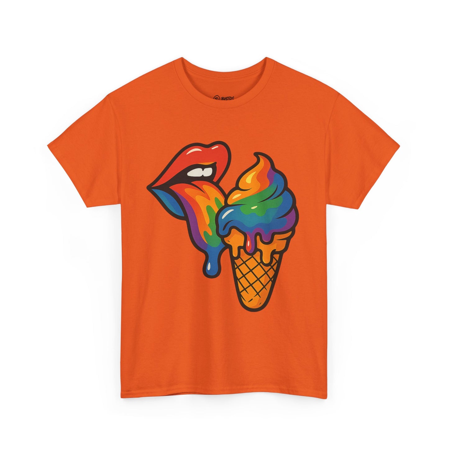 Colorful Ice Cream Lips Tee - Fun Summer Shirt, LGBTQ+ Pride Apparel, Unique Gift for Ice Cream Lovers, Casual Wear, Statement T-Shirt