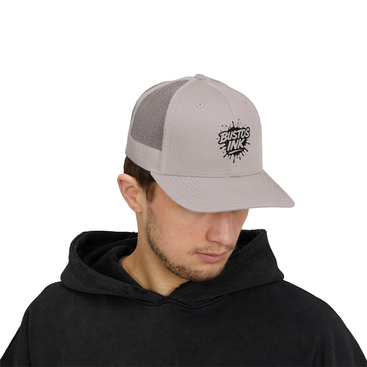 Bustos Ink Graphic Snapback Trucker Cap