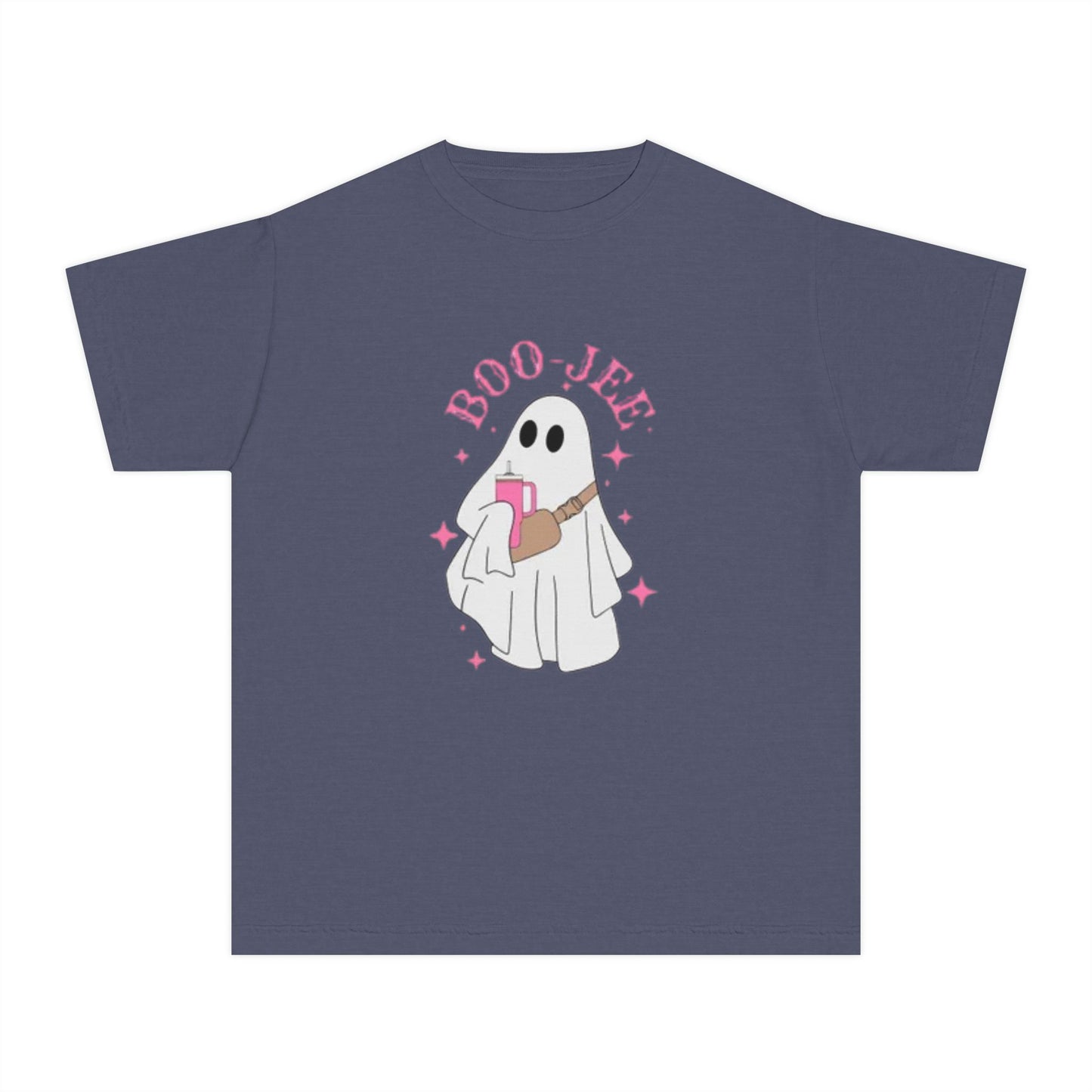 Boo Jee Ghost Youth Midweight Tee-Halloween Shirt
