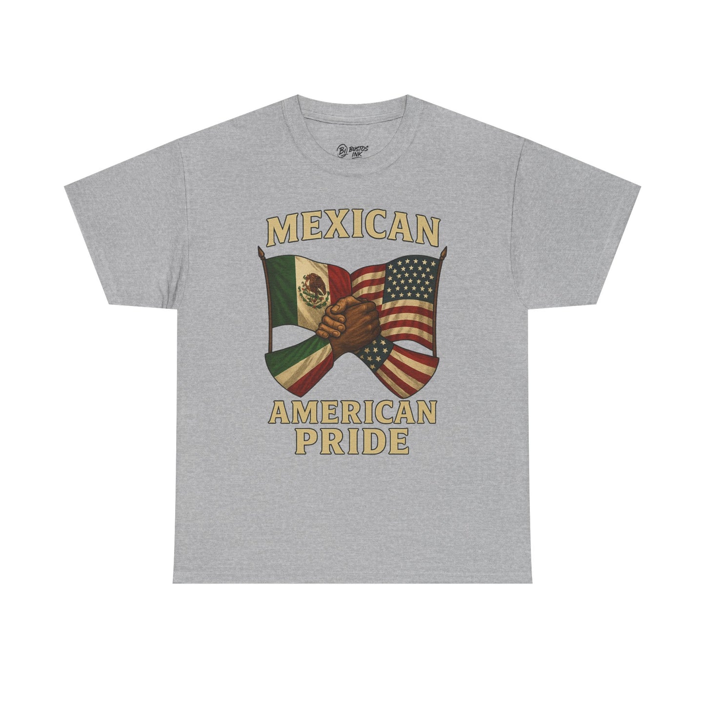 Mexican American Pride Tee, Unisex Cotton T-Shirt for Cultural Celebrations, Independence Day, Heritage Month, Gift for Patriotic Friends